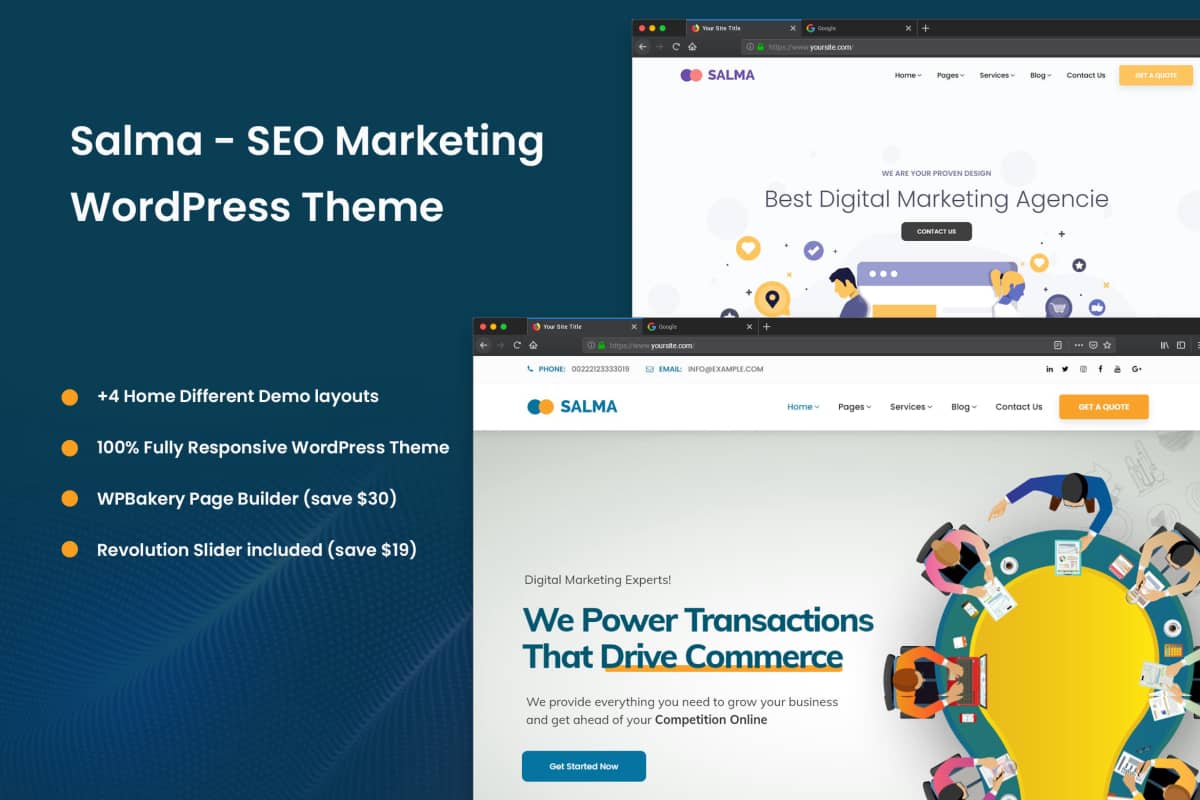 Salma – SEO 营销 WordPress 主题